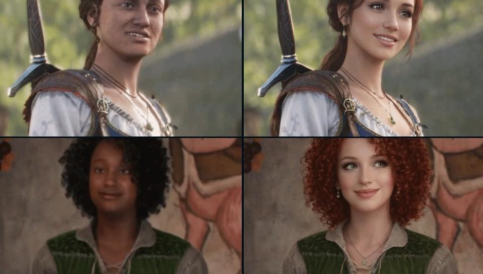 网友将《神鬼寓言4》NPC大妈改成黑美人 顺眼多了! 网友将《神鬼寓言4》NPC大妈改成黑美人 顺眼多了!