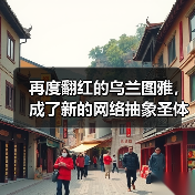 再度翻红的乌兰图雅，成了新的网络抽象圣体（图4）