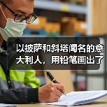 以披萨和斜塔闻名的意大利人，用铅笔画出了