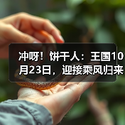 冲呀！饼干人：王国10月23日，迎接乘风归来的温暖雪花。