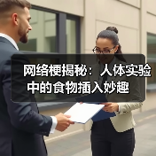 网络梗揭秘：人体实验中的食物插入妙趣（图3）