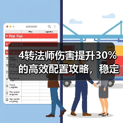 4转法师伤害提升30%的高效配置攻略，稳