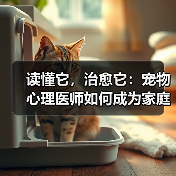 读懂它,治愈它:宠物心理医师如何成为家庭情绪健康的守护者(图3) 读懂它,治愈它:宠物心理医师如何成为家庭情绪健康的守护者(图3)